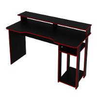 Mesa Para Escritório Me4153 Mdp Preto/Vermelho - 6