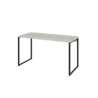 Mesa Office 135X60X75Cm Snow / Est.Preta Snow / Est.Preta