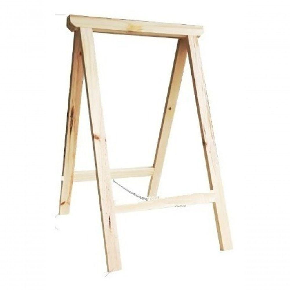 Apoio Par Cavaletes Natural P/ Atêlie E Buffets 100cm - 2