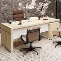 Mesa Escritório Em L Caixa Com Tomada Atria Executiva 200x183cm A02 Carvalho Branco - 2