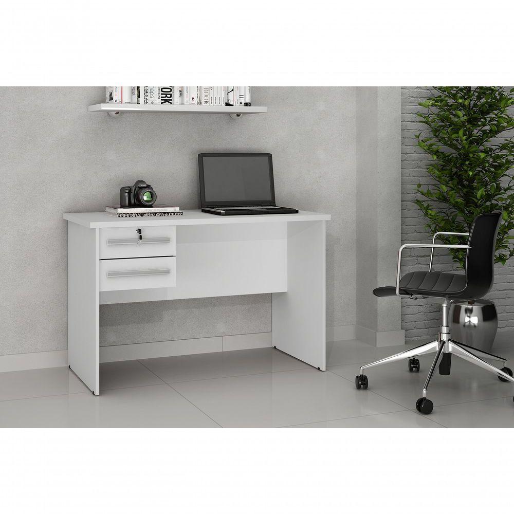 Escrivaninha Mesa Para Computador Byte 2 Gavetas Com Chave - 2