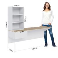 Escrivaninha Bancada Estudo Tech Moov Branco Fosco Tauari Nobre - 8