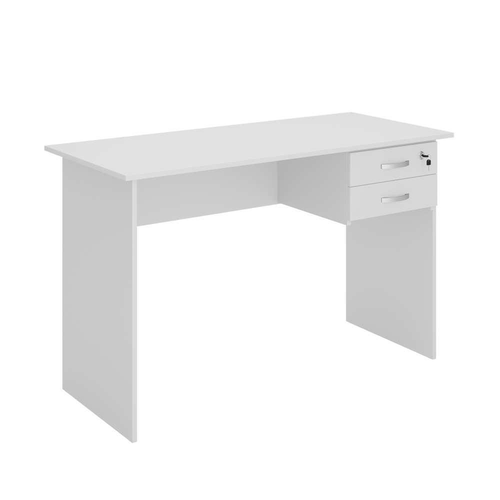 Mesa De Computador Com Gaveteiro 1200 Faucet Branco - 1