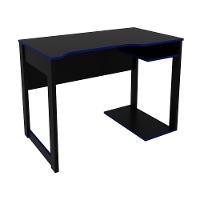Mesa E Armário Para Escritório Cool Mdp Preto/Azul - 6