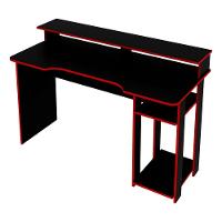 Mesa Para Computador Gamer Me4153 Preto Com Vermelho Tecno - 1