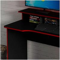 Mesa Para Computador Gamer Me4153 Preto Com Vermelho Tecno - 7
