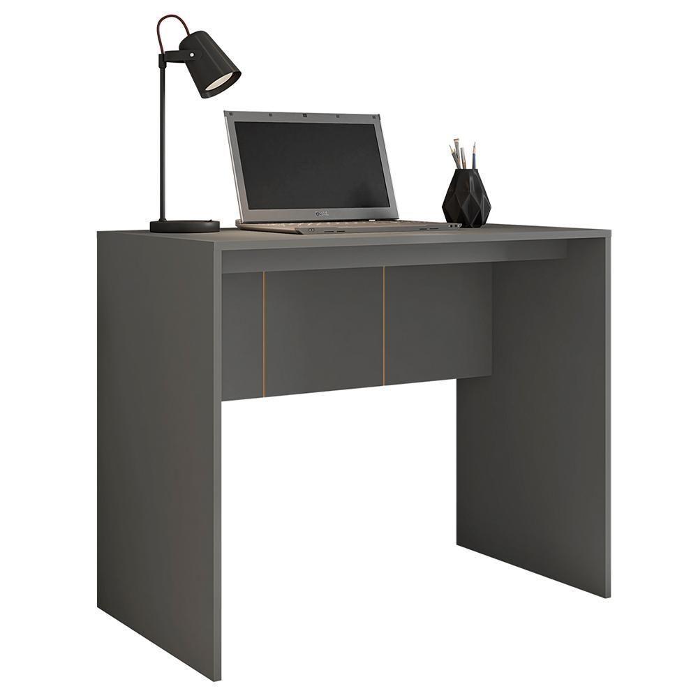 Mesa Para Computador Escritório 90 Cm Cubic Cinza Caemmun - 6