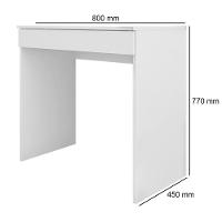 Mesa Para Computador Escrivaninha 1 Gaveta Alexia Branco