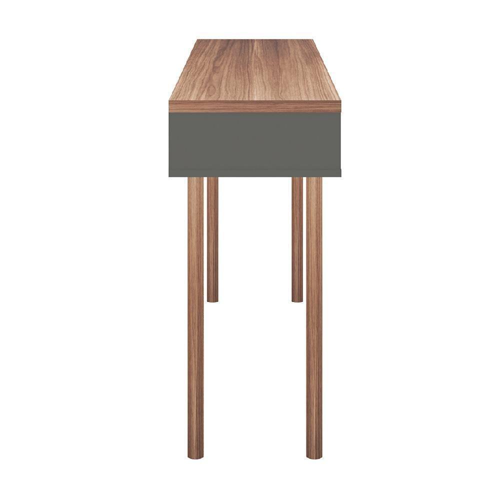 Mesa Para Computador Escrivaninha Multi Cinza Caemmun - 4