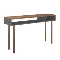 Mesa Para Computador Escrivaninha Multi Cinza Caemmun - 7