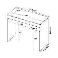 Escrivaninha P/ Notebook Cooler Branco Com 1 Gaveta - 2