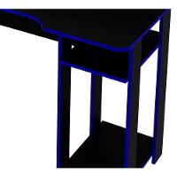 Mesa Para Computador Gamer Me4153 Preto Azul Preto Azul - 5