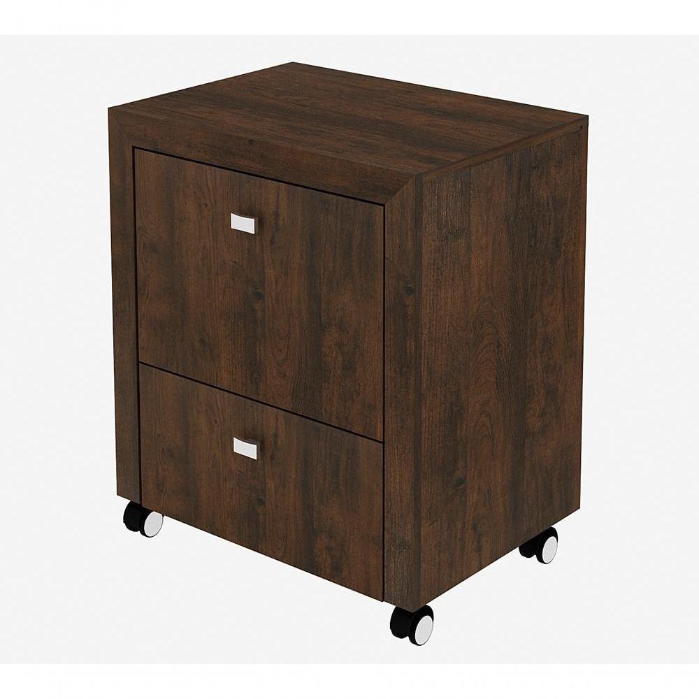 Conjunto Escritorio Completo 5 Peças Cj2 Rustico Rustico - 8