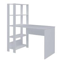 Escrivaninha Com Estante Match Branco 4 Prateleiras - 5