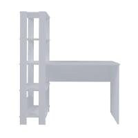 Escrivaninha Com Estante Match Branco 4 Prateleiras - 9