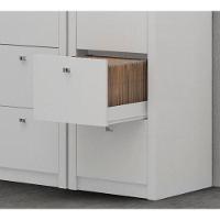 Conjunto Escritorio Completo 05 Peças Cj18 Branco Branco - 7