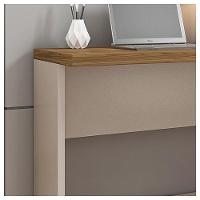 Mesa De Computador Escritório Studio Marrom Bege - Caemmun - 3