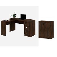 Conjunto Escritorio 02 Peças Cj9 Rustico Rustico - 1