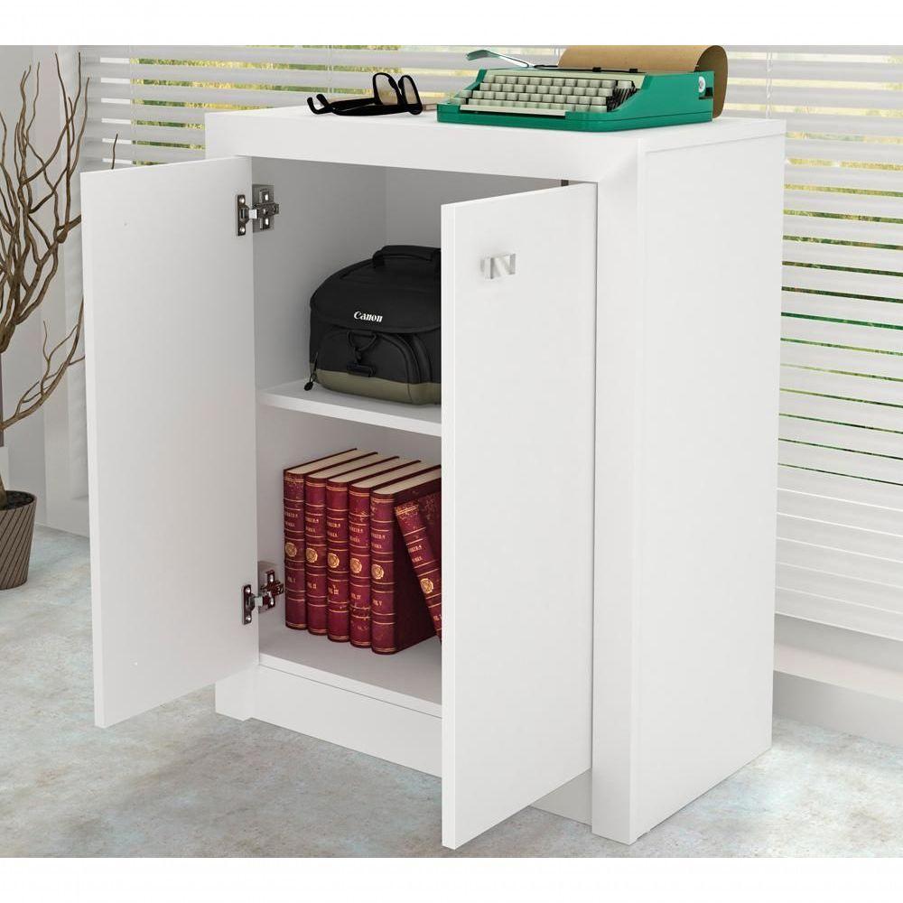 Conjunto Escritorio Completo 3 Peças Cj17 Branco Branco - 3