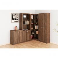 Conjunto Escritorio Completo 4 Peças Cj7 Nogal Nogal - 3