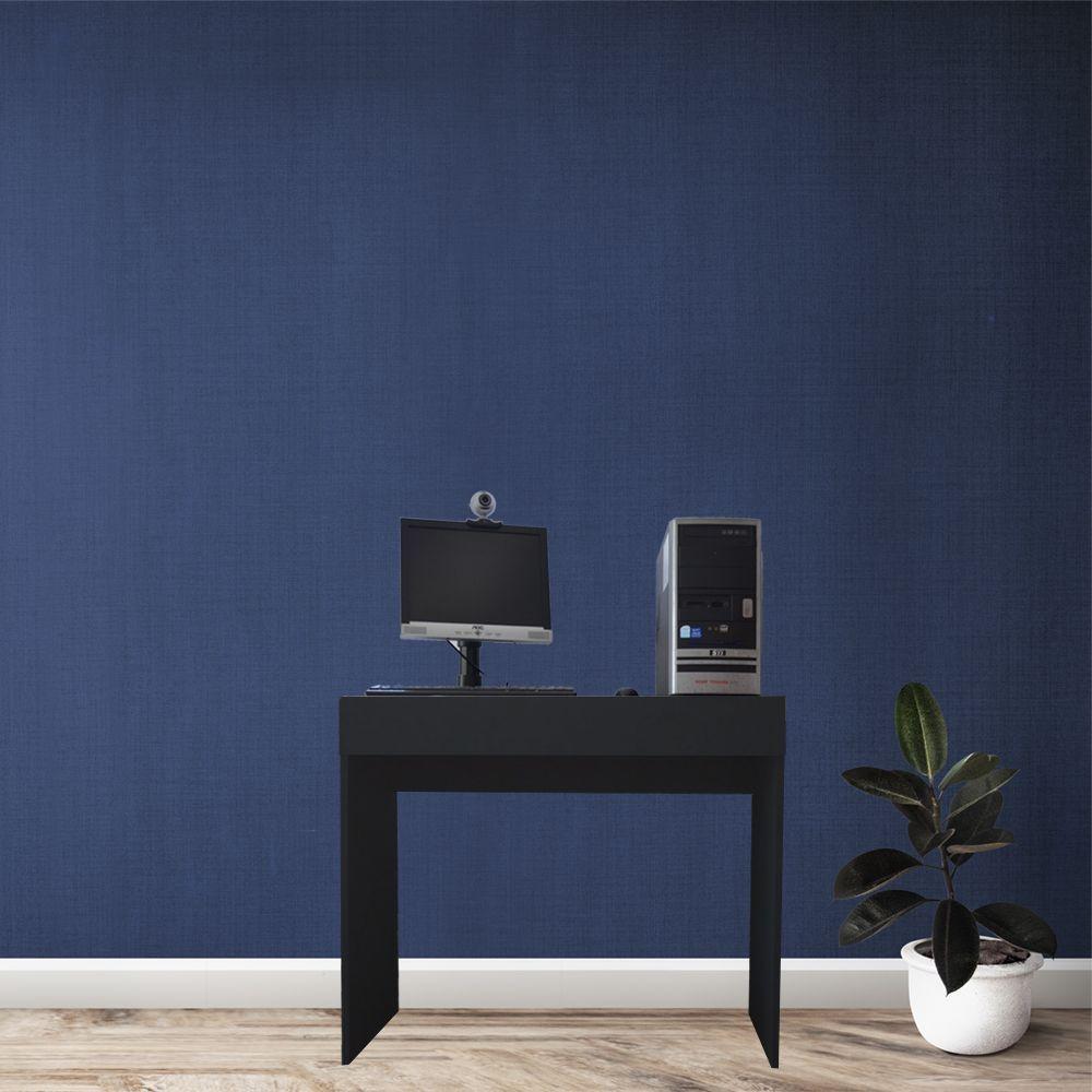 Mesa Office Com Gaveta Preto Em Mdf - 4