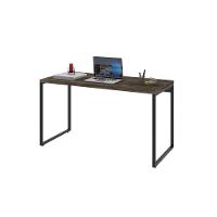 Mesa Office 135X60X75Cm Carvalho Dark / Est.Preta - 7