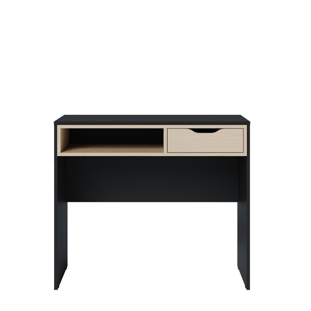 Escrivaninha Bancada Estudo Bit Moov Preto Fosco Tauari Nobre - 3