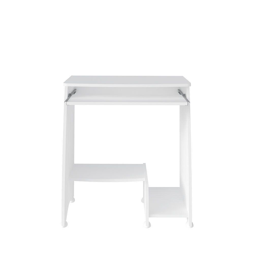 Escrivaninha Para Computador Pixel Branco Com 3 Prateleiras - 3