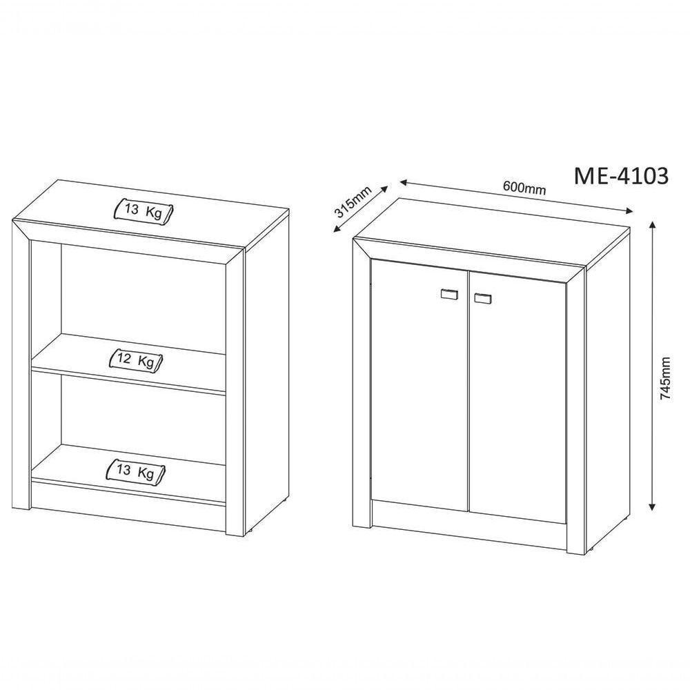 Conjunto Escritorio Completo 8 Peças Cj22 Branco Branco - 4