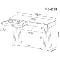 Mesa Para Computador / Escritorio Me4128 Nogal Nogal - 3