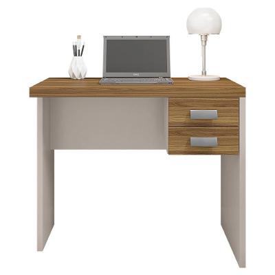 Mesa Com Gaveteiro Escritório 90 Cm Marrom Studio Caemmun
