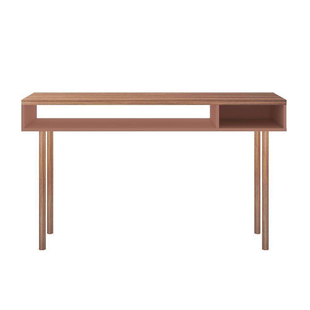 Mesa Para Computador Escrivaninha Multi Marrom Caemmun - 1