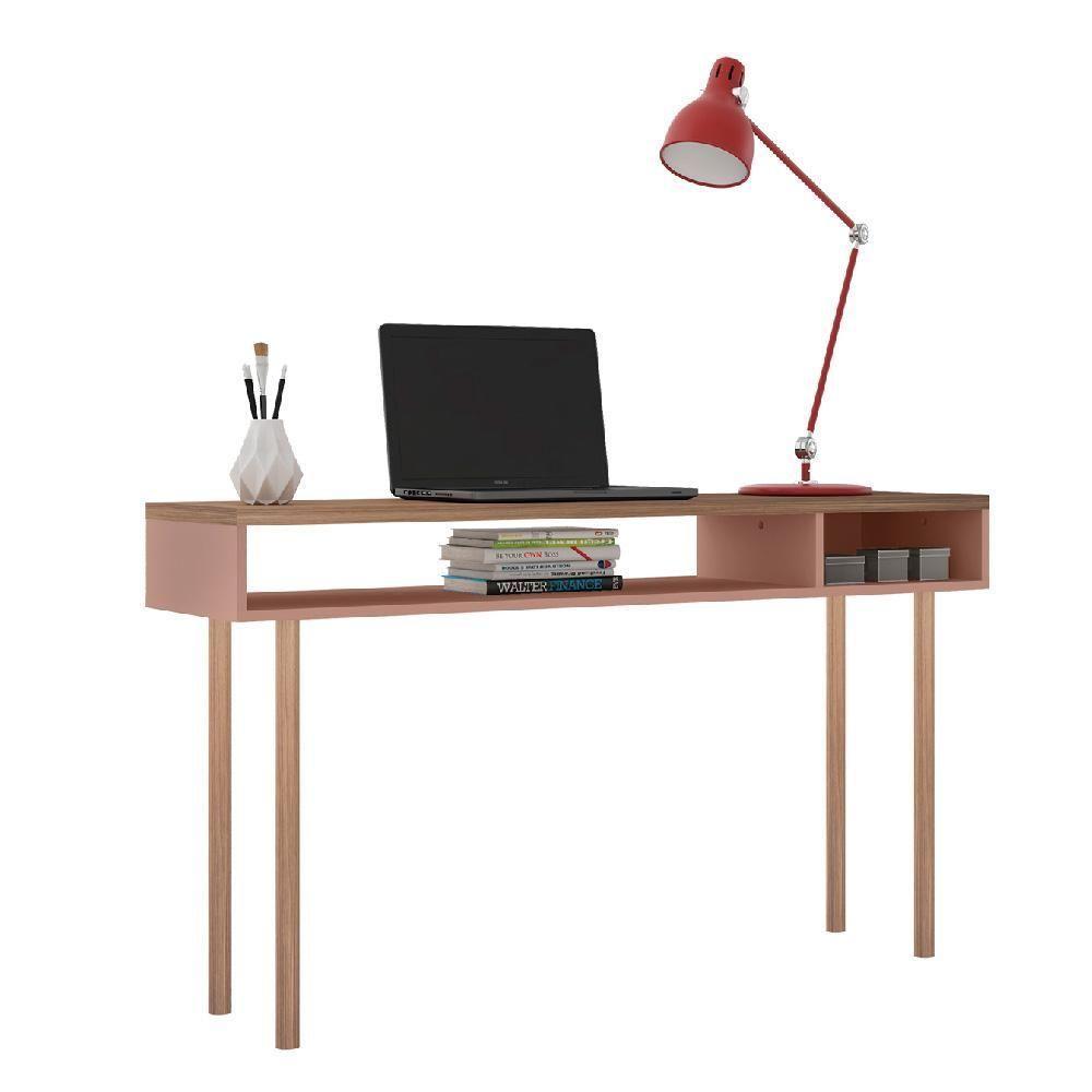 Mesa Para Computador Escrivaninha Multi Marrom Caemmun - 4