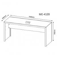 Mesa Para Escritório Home Office Me4109 Mdp Amendoa