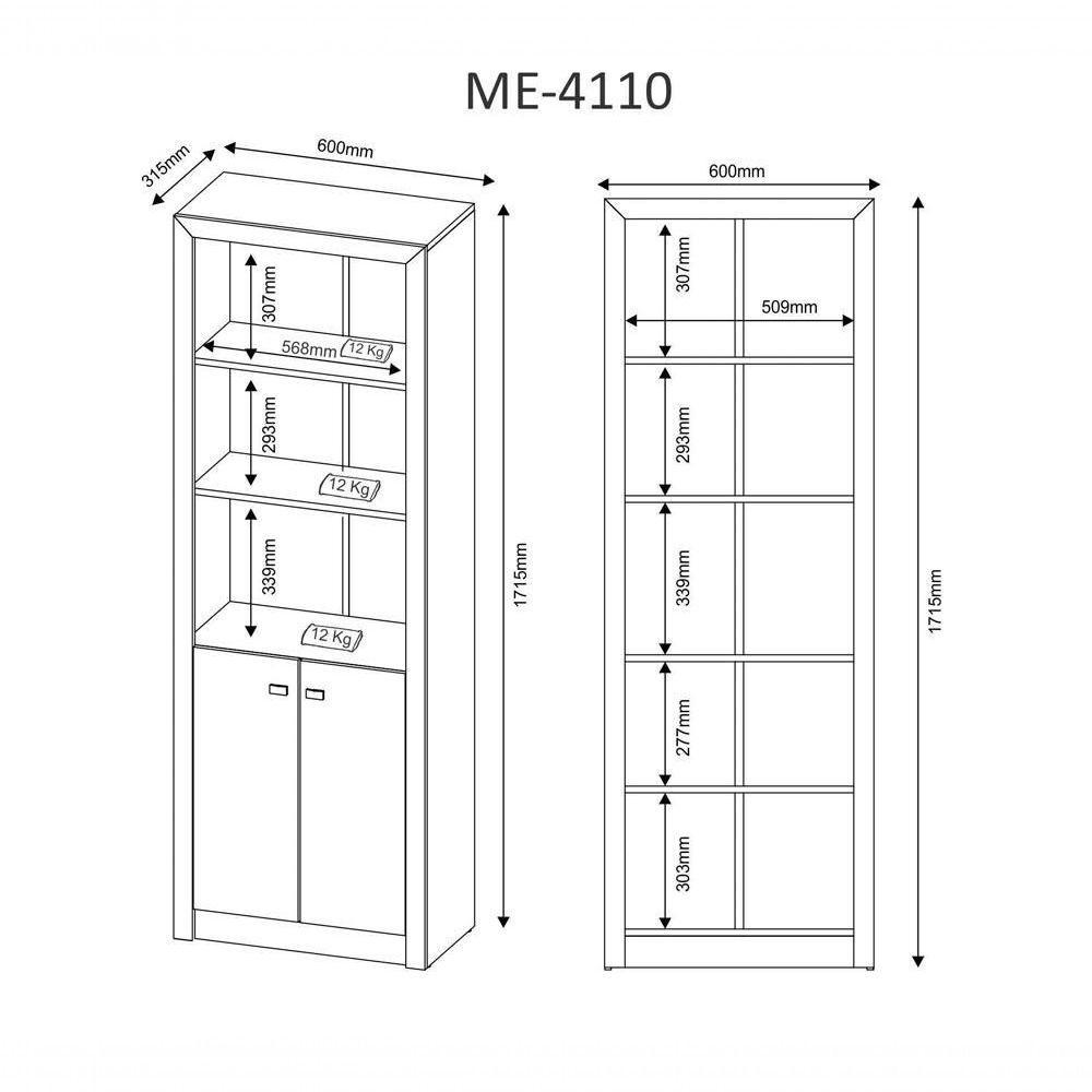 Conjunto Escritorio Completo 8 Peças Cj22 Nogal Nogal - 9