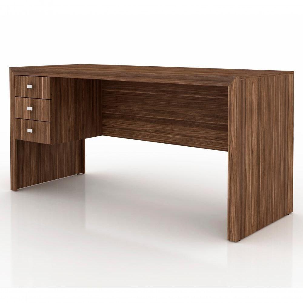 Conjunto Escritorio Completo 8 Peças Cj22 Nogal Nogal - 10