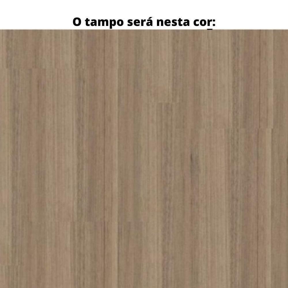 Mesa De Escritório Em L Pé Tubular Pe25 Em Mdp 125 X 125 X 60 Cm Cor Noce Naturalle E Base Branca - 5