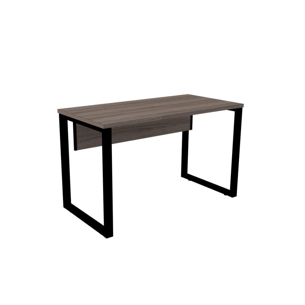 Mesa De Escritório Pé Tubular Pe25 Em Mdp 170 X 70 Cm Cor Walnut E Base Preta - 1