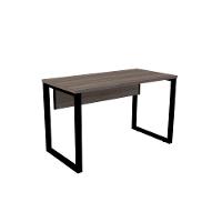 Mesa De Escritório Pé Tubular Pe25 Em Mdp 170 X 70 Cm Cor Walnut E Base Preta - 1