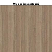 Mesa De Escritório Pé Painel Pe25 Em Mdp 90 X 60 Cm Cor Noce Naturalle E Base Preta - 5