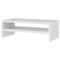 Base Suporte Stand Para Monitor Setup Soft Elevado 45X15Cm Em 100% Mdf Branco - Abmaza - 1