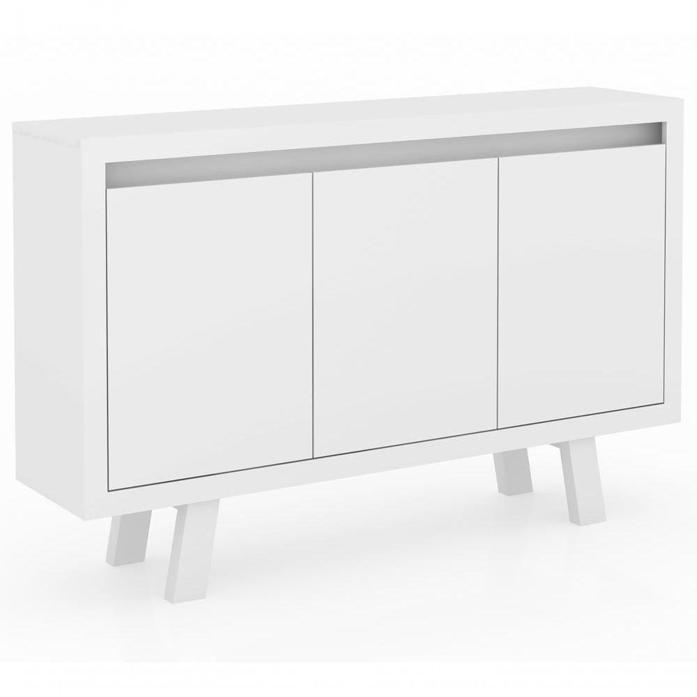 Armario Balcão Para Escritório Me4120 Branco Branco - 1