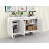 Armario Balcão Para Escritório Me4120 Branco Branco - 6