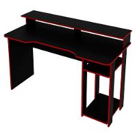 Mesa Para Computador Gamer Me4153 Preto Vermelho - 1