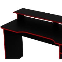Mesa Para Computador Gamer Me4153 Preto Vermelho - 3