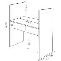 Mesa Call Center Madeirado Em Mdf - 2