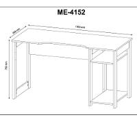 Mesa Para Computador Gamer Me4152 Preto Verde Preto Verde - 6