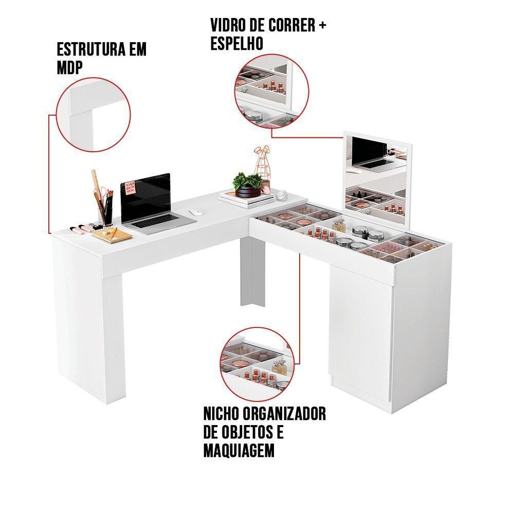 Escrivaninha Penteadeira c/Nicho 136 Bran-D'Rossi - 3