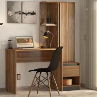 Escrivaninha Com Armário 1 Porta Office Morada Grafito - 3