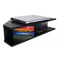 Mesa Notebook Suspensa Canto Preto Em Mdf - 1